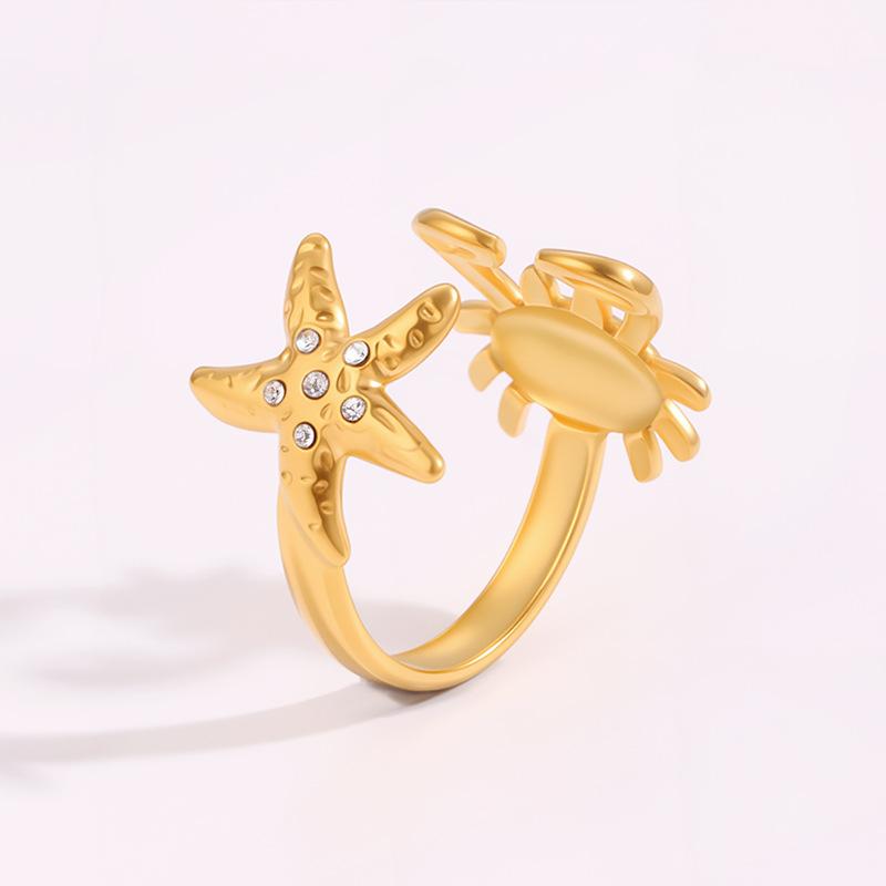 Titanium Steel Ring - Stylish, Luxurious, Niche Style, Double-looped Bow with Diamonds - A Beautiful Ring for Best Friends.