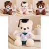 Teddy Bear Doctor Plush Toy With Soft Pp Cotton For Medical Student Graduation Gift
