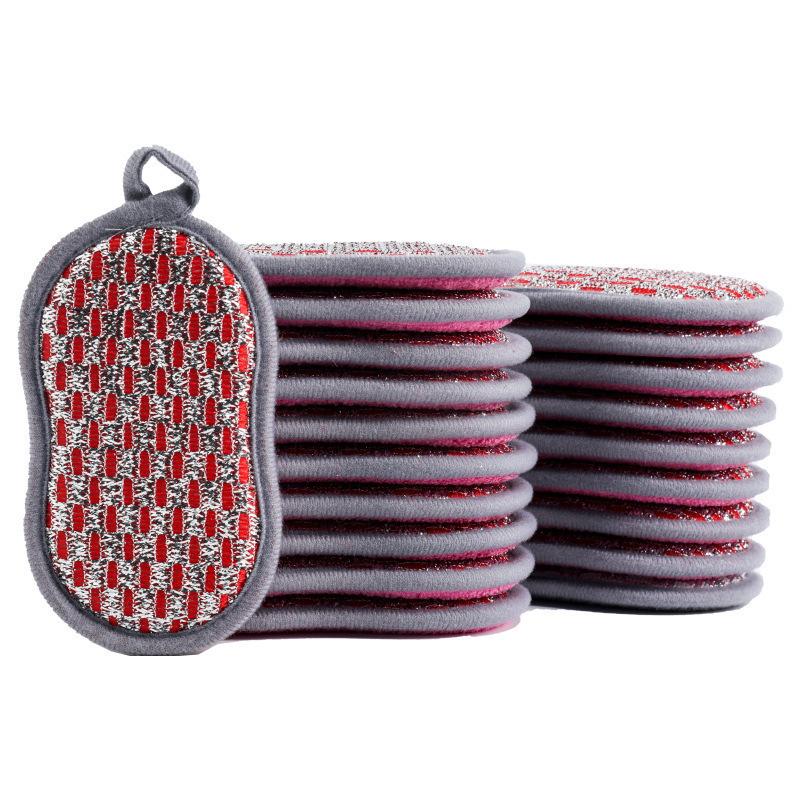 Scouring Cloth, Kitchen Dish Towel, Sponge Block, Cleaning Brush, Double-sided Non-oil Fiber Rag, Magic Wipe Pot Artifact