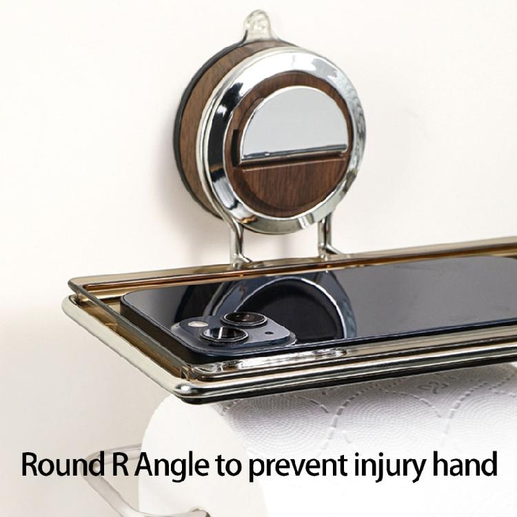 Bathroom Shelf Adhesive Wall Mount Space Efficient Storage Organizer for Towels Toiletries Toilet Paper Holder