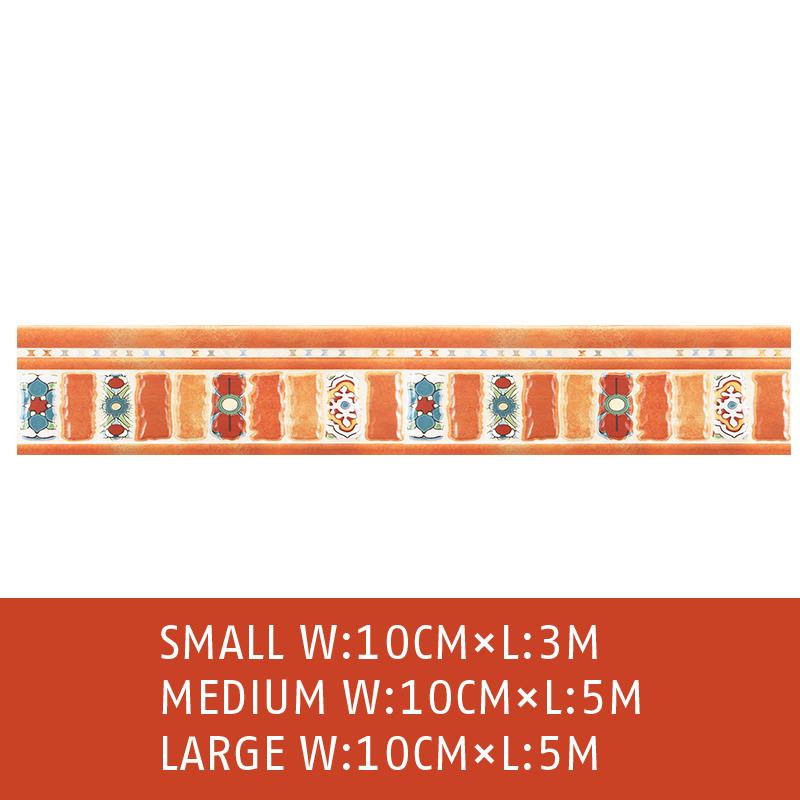 3/5M Self Adhesive Wall Skirting Border Sticker PVC Kitchen Cabinet Cupboard Waterproof Baseboard Wallpaper Wall Sticker