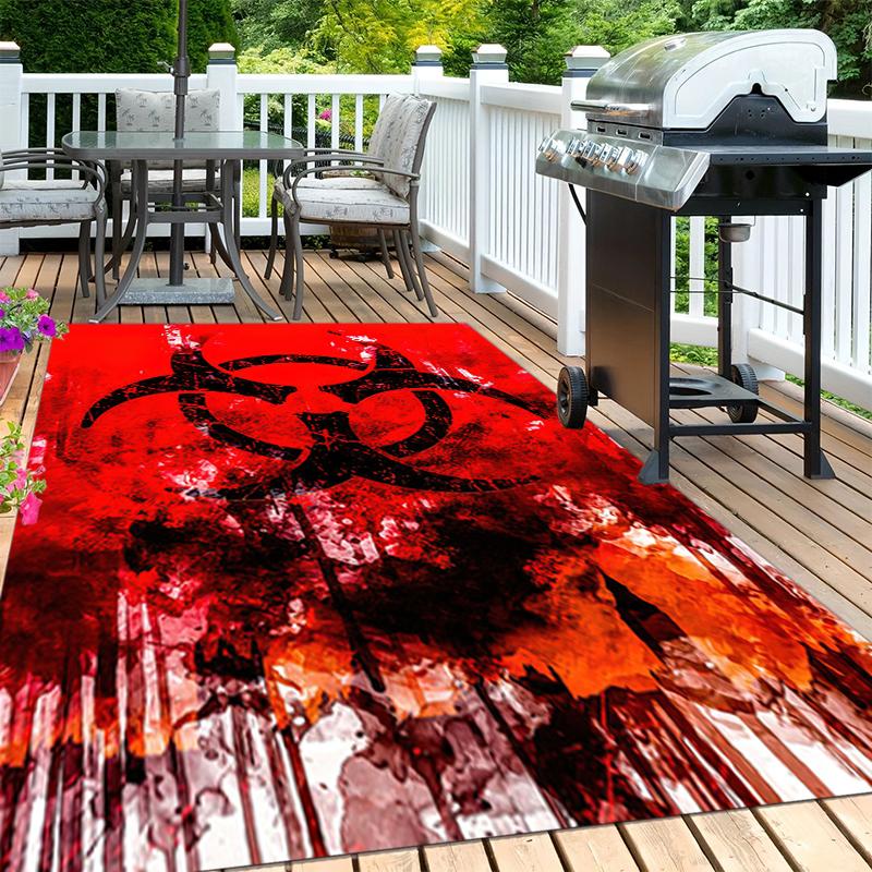 1PC Resident Evil Print Rug - home decoration Carpet For Living Room Bedroom Flooring Computer Chair Area Rug