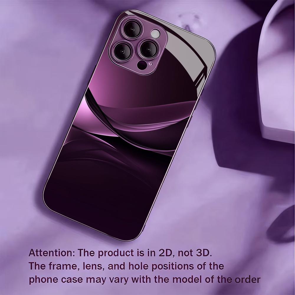 Sleek Purple Gradient Swirl for Coque Iphone for Iphone 17 Case Fashion Case Fundas Glass for iPhone 17 16 15 14 13 Pm Pro Plus