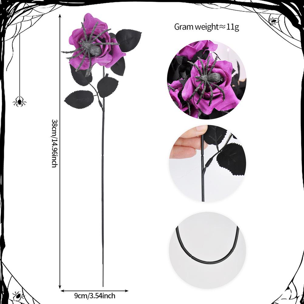 Falscher Strauß Halloween-Blumen Spinnenrosen Dekorative Note