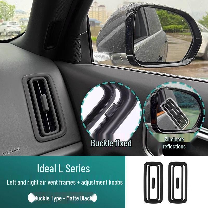 Li Auto L6-L9 Air Vent Decorative Frame: Anti-Glare Center Console Cover for Interior Air Conditioning Protection