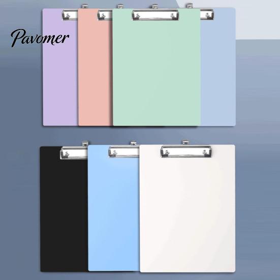 Strong Clamping Clipboard A4 Letter Size Plastic Clipboard, Hard Board with Low Profile School Clip, Lightweight Solid Color for Office Classroom