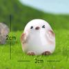 6Pcs Cute Handcrafted Tit Bird Figurine Resin Miniature Animal Ornaments For Desktop Shelf Decoration In Homes Or Office