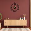 Analog Wall Clock for Home & Office | Big Size Stylish Latest Home Decor | (40 X 40 CM) | Black Color (Battery Included)