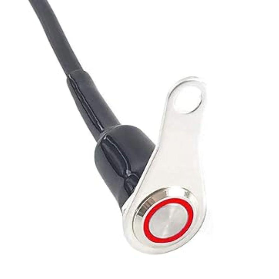 Universal Stainless Steel LED Motorcycle Switch ON-Off Handlebar Adjustable M