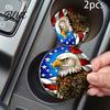 Car Interior Accessories 2PCS Silicone Coaster Heat Resistant Non-Slip Cup Holder