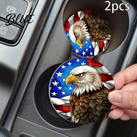 Car Interior Accessories 2PCS Silicone Coaster Heat Resistant Non-Slip Cup Holder
