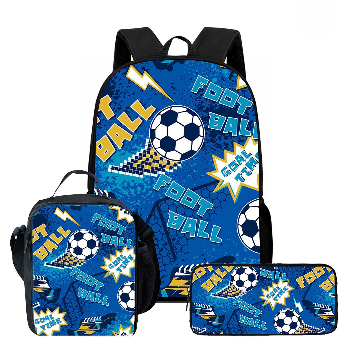 Icône Préféré Drôle Manana Sera BonitoI Motif 3D 3 pièces/Ensemble Élève Sacs d'école Quotidien Sac pour Ordinateur Portable Sac Quotidien Boîte à Lunch Trousse à Crayons
