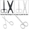 1PCS Rounded Tip Nose Hair Scissors, Stainless Steel Nose Trimmer, Facial Hair Scissors for Trimming Small Details Facial Hair