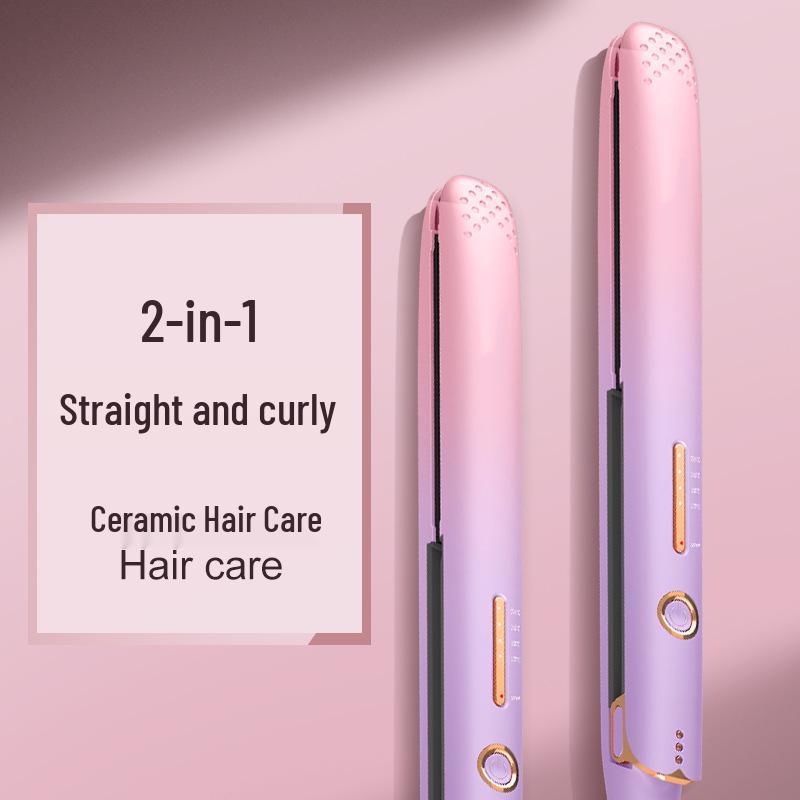 Negative Ion Hair Straightener and Curler with Anti-scald Protection Black