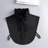 Girls Bowknots Lapel Shirt Detachable Collar Autumn Sweater Blouse Women Fake Collar Girls Removable Shirt Neck False Collar