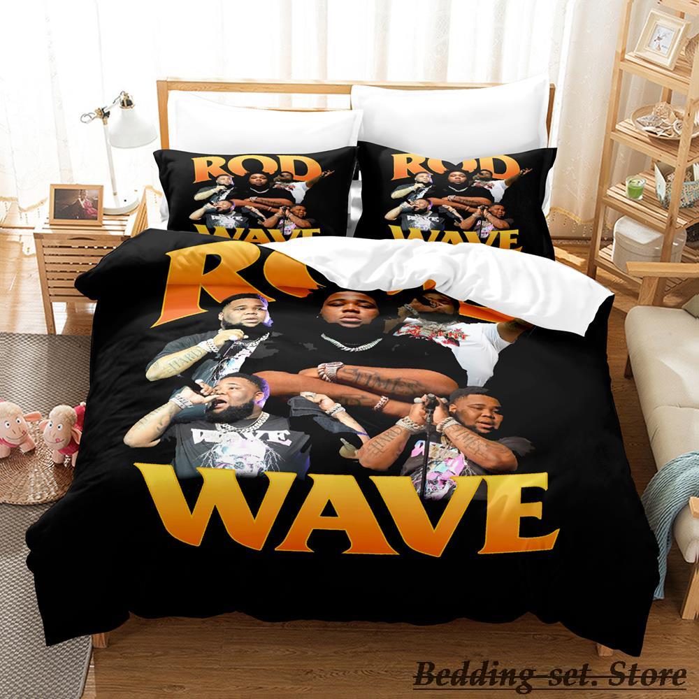 New Rod Wave Bedding Set Single Twin Full Queen King Size Bed Set Adult Kid Bedroom Duvetcover Sets Anime Parure De Lit Bed