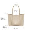 Women's Genuine Cowhide Leather Large Capacity Tote Bag Shoulder Handbag For Ladies Luxury Female Designer Wholesale Minimalist