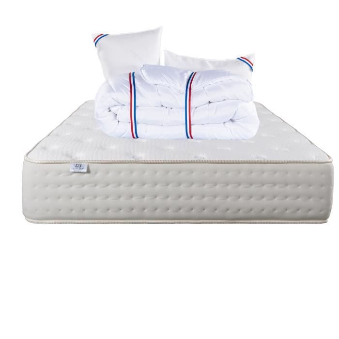 Matelas - Purlux - 140 x 200 cm - Mousse - 26 cm - 2 oreillers + couette