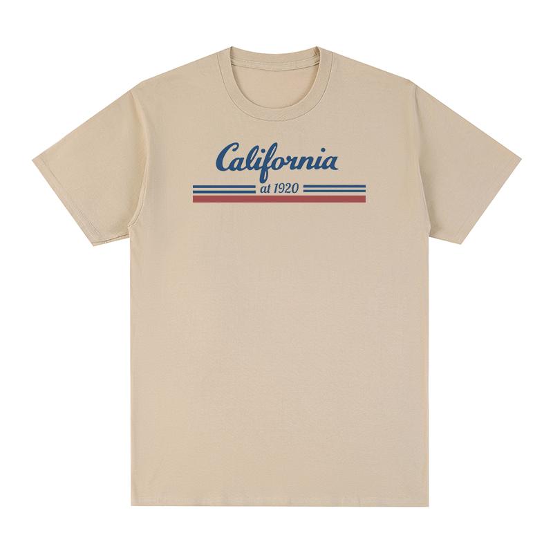 California at 1920 Vintage tshirt Aesthetic Letter Print Streetwear Y2K 90s Cotton Unisex T shirt New TEE TSHIRT Womens tops