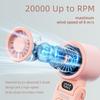 Handheld Fan, Portable Mini Fan with 15H Battery Life, 5 Speeds Led Display Quiet Personal Fans, Rechargeable Small Desk Fan with USB-C, Folding Pocke