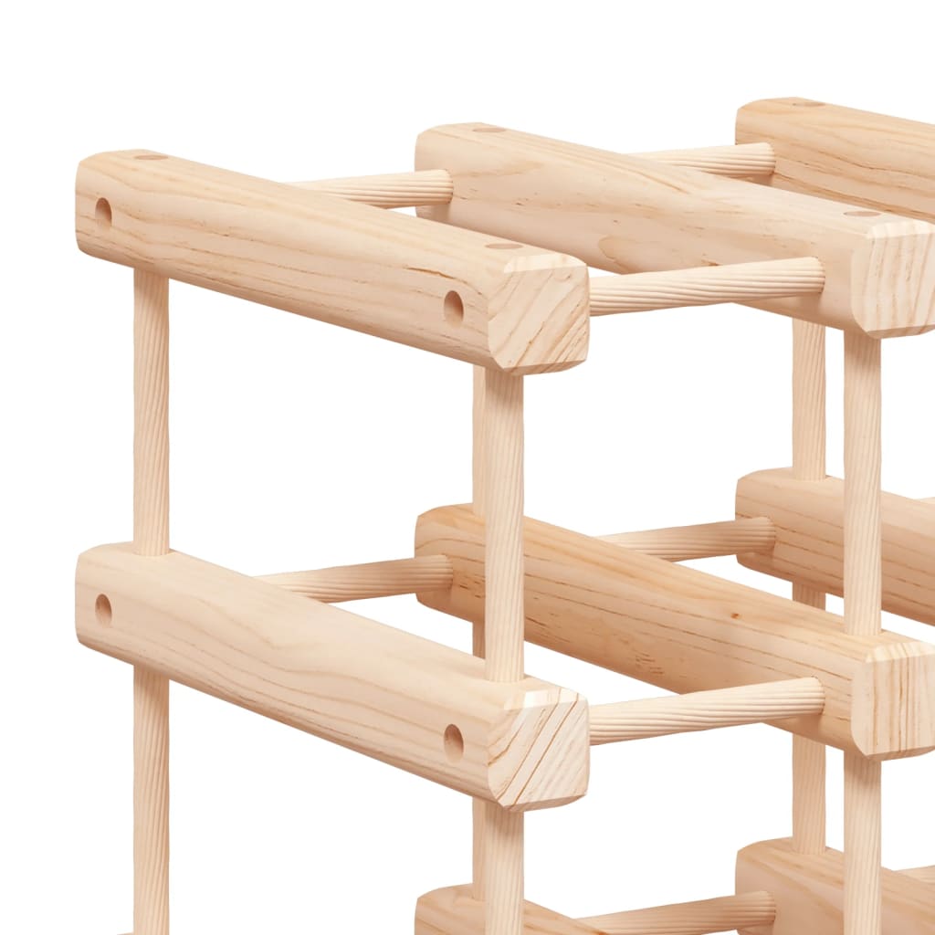 120 Bottle Wine Rack Solid Pine Wood 112.5 X 23 X 123.5 Cm