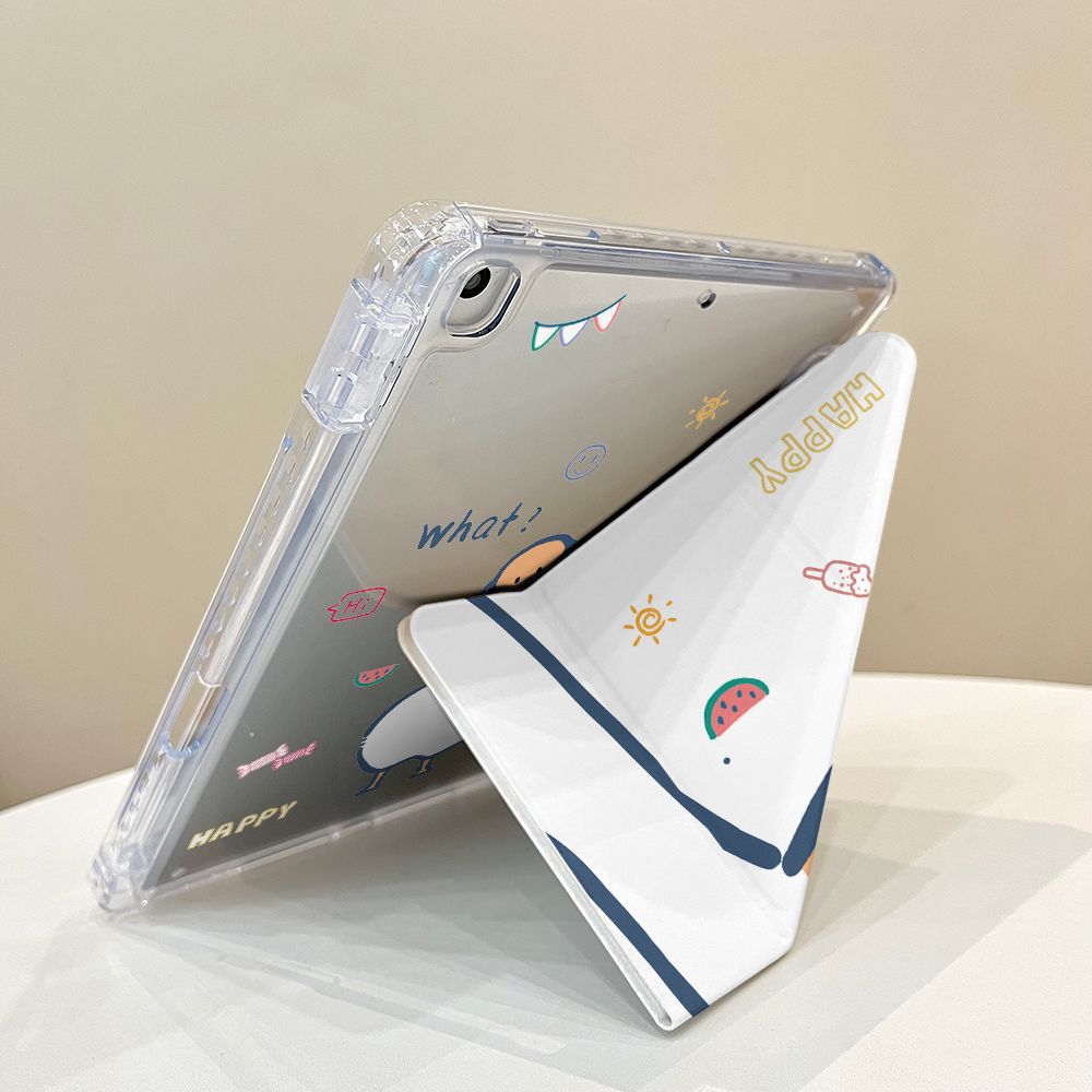 Little White Duck Apple iPad Air 7/6/5 tablet case, Pro tablet shell, 11/10/9 protective case