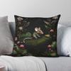 Enchanted Forest Mouse Square Pillowcase Polyester Linen Velvet Pattern Zip Decor Pillow Case Room Cushion Cover