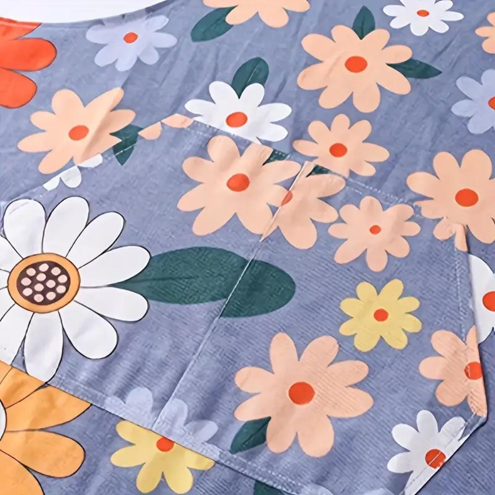 Justerbart kjøkkenforkle, vanntett matlagingsforkle med lommer, egnet for kjøkkenbaking, hagearbeid, grilling (strømme