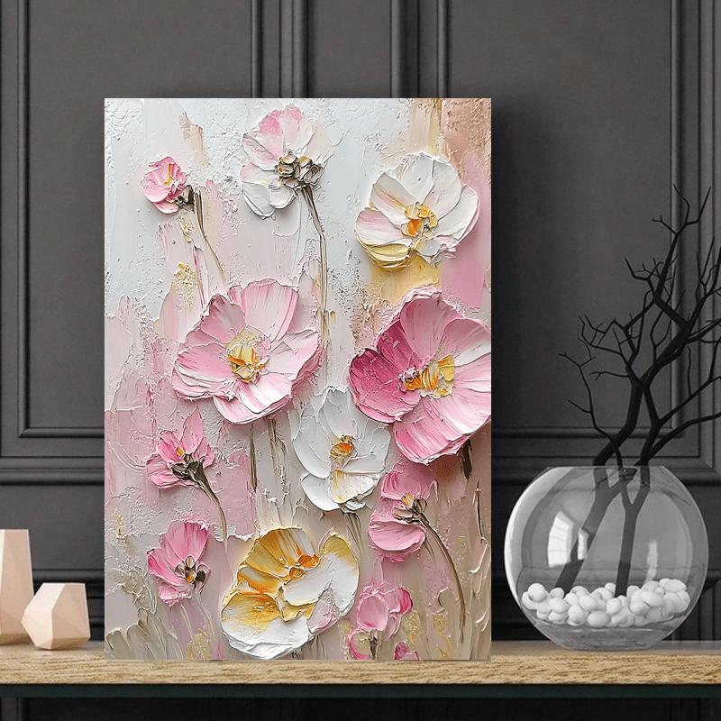 1 Stück Kreative Vase Blumenstrauß Leinwand Kunstdruck, Klassische Blumen Wandkunst und Naturstil Wanddeko für Kunst Wohndekor