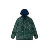 Vans All Over Floral Print Hooded Down Jacket Men Outerwear Green VN0A5F74CX9