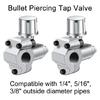 2 Pack BPV-31 Piercing Valves Set Suitable for Air Conditioning System
