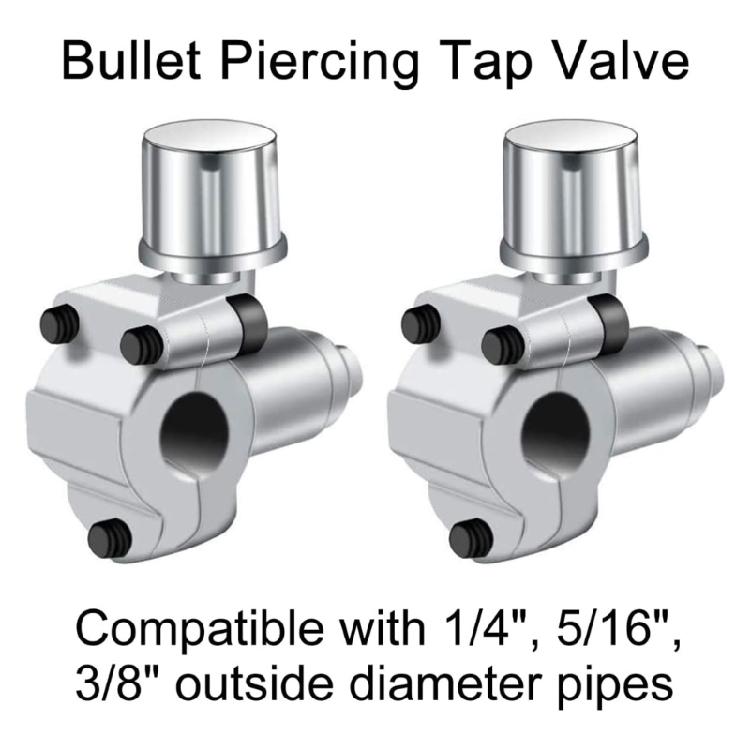 2 Pack BPV-31 Piercing Valves Set Suitable for Air Conditioning System