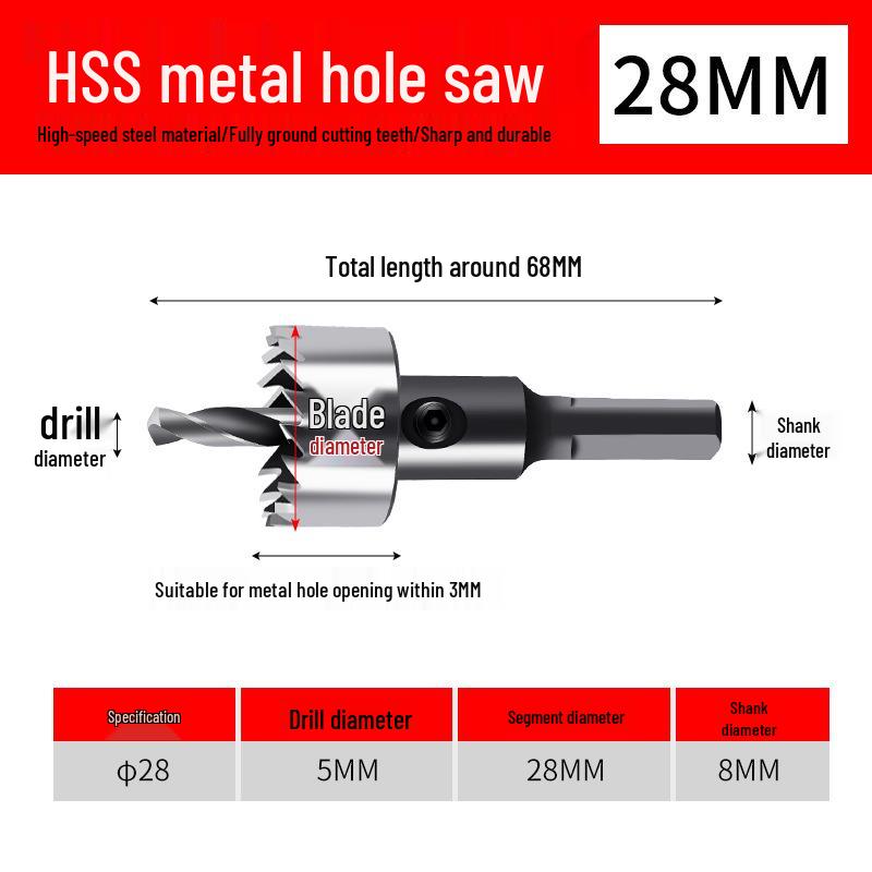 Hochgeschwindigkeits-Lochsäge aus Edelstahl für Metall und Aluminium