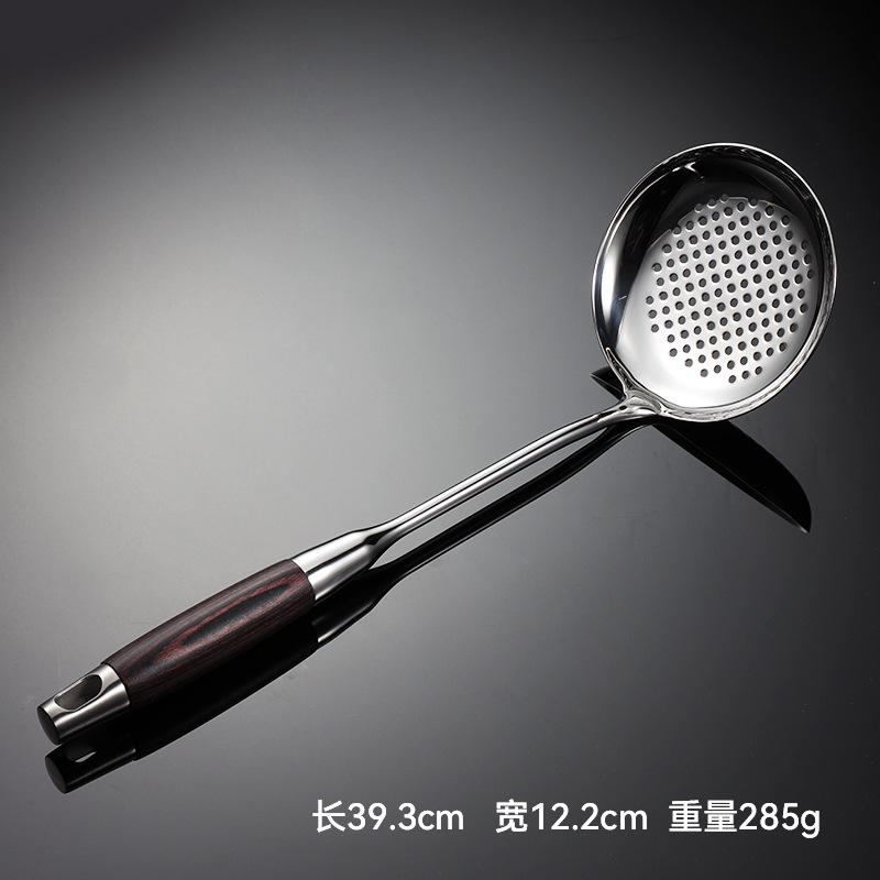 316 Stainless Steel Black Color Wood Multi-specification Spatula Kitchen Utensils Cooking Spoon Spatula Rosewood Bright Housewarming Gift