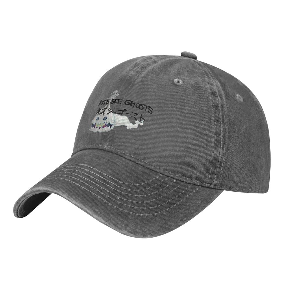 Kanye West Baseball Cap Casual Distressed Washed Kids See Ghosts Snapback Hat Men Outdoor Activities Unstructured Soft Hats Cap