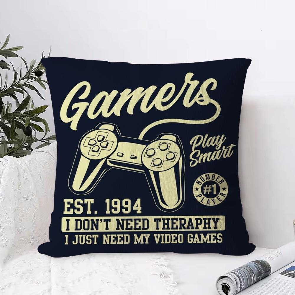 

Colorful Graffiti Game Gamepad Pillow Case Ultra Soft Skin Friendly Fabric Cloud Like Comfort & Concealed Zipper 12x12Inch
