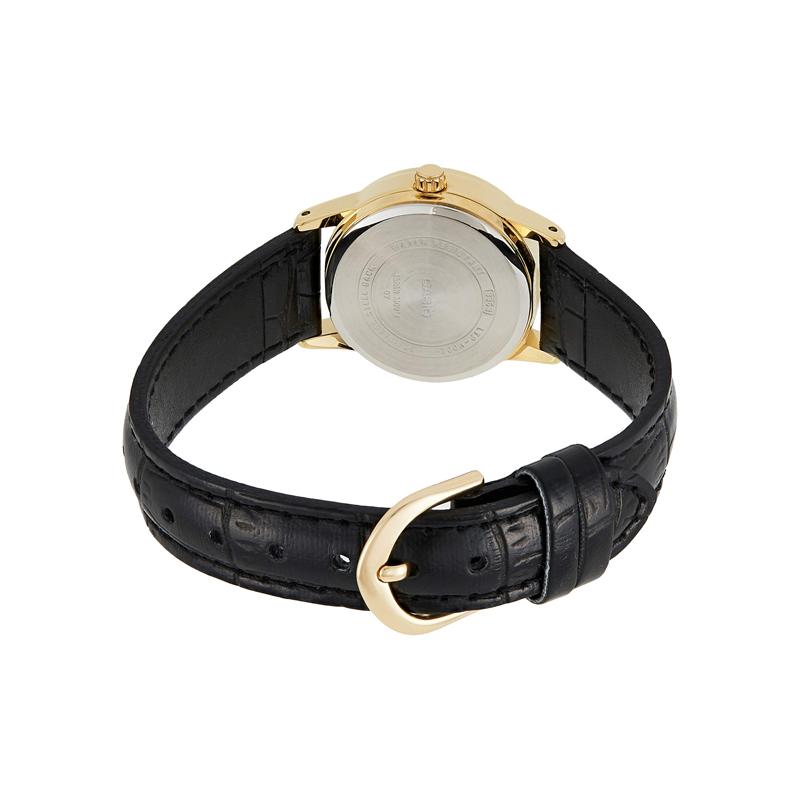 Casio Pointer Series Little Dolphin Retro Fashion Simple Quartz Movement Leather Strap Japanese and Korean Watch Women's Watch Silver LTP-V002GL-7BUDF