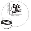 1pc "Life Is Sweet" Metal Wall Art Charming Wall Decor for Living Room, Bedroom, Office, & Dining Room Stylish Lobby Decoration