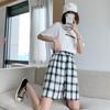 FGHJ New Spring Summer Plaid Wide Leg Shorts for Women 2021 Casual Chic High Waist Loose High Street Style Female Suits Shorts New