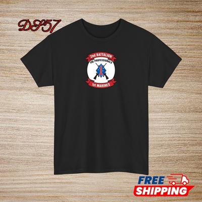 2nd Battalion 1st Marine Regiment USMC Logo T-Shirt S To 5XL Made In USA Unisex T-Shirt