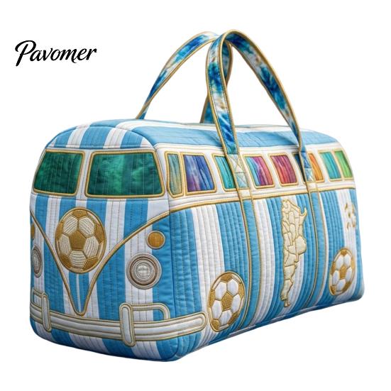 Easy Clean Travel Bag Soccer Handbag, with Quilted Design, Large Capacity Durable Polyester Duffel Lightweight Carryall Tote Bag, for Fitness Work And
