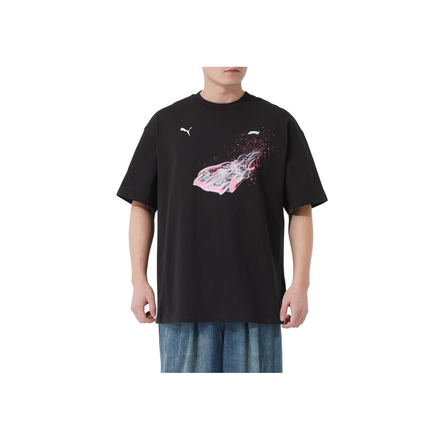 

Puma Round Neck Casual Comfortable Breathable Short Sleeve T-Shirt Men Tops Black 630172-01 L