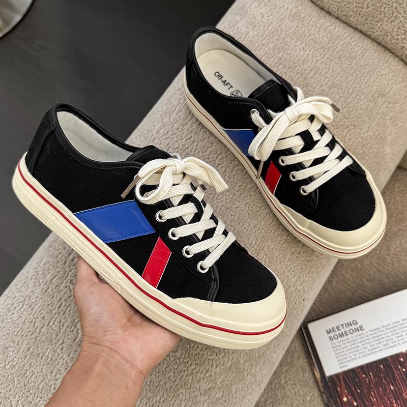 YRZL Men's Canvas Shoes Lightweight Comfortable Casual Sneakers for Men Walking Shoes Slip Resistant Breathable Outdoor Footwear