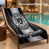 Custom Text Las Vegas Raiders Print Beach Towel Large Towel For Home Bathroom Beach