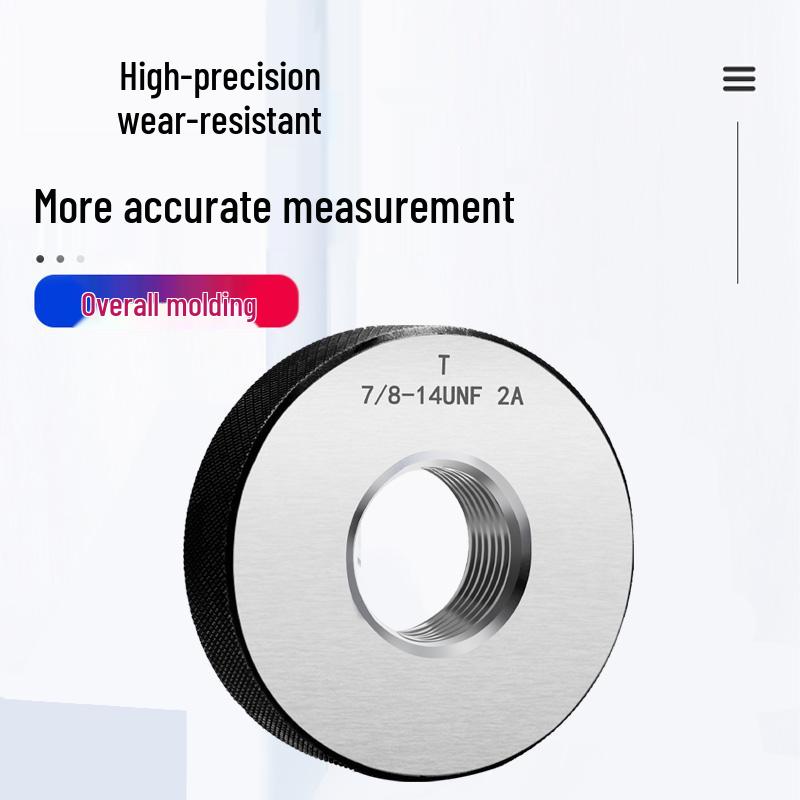 US Thread Ring Gauge Set: 1/4-20/28 UNC, 3/8-16/24, 5/16-18/24 UNF, Go/No-Go, 2A Standard.