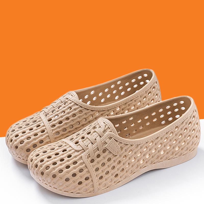 Women's Non-Slip Breathable Sandals - Comfortable Nurse, Work & Beach Shoes with Soft Soles.