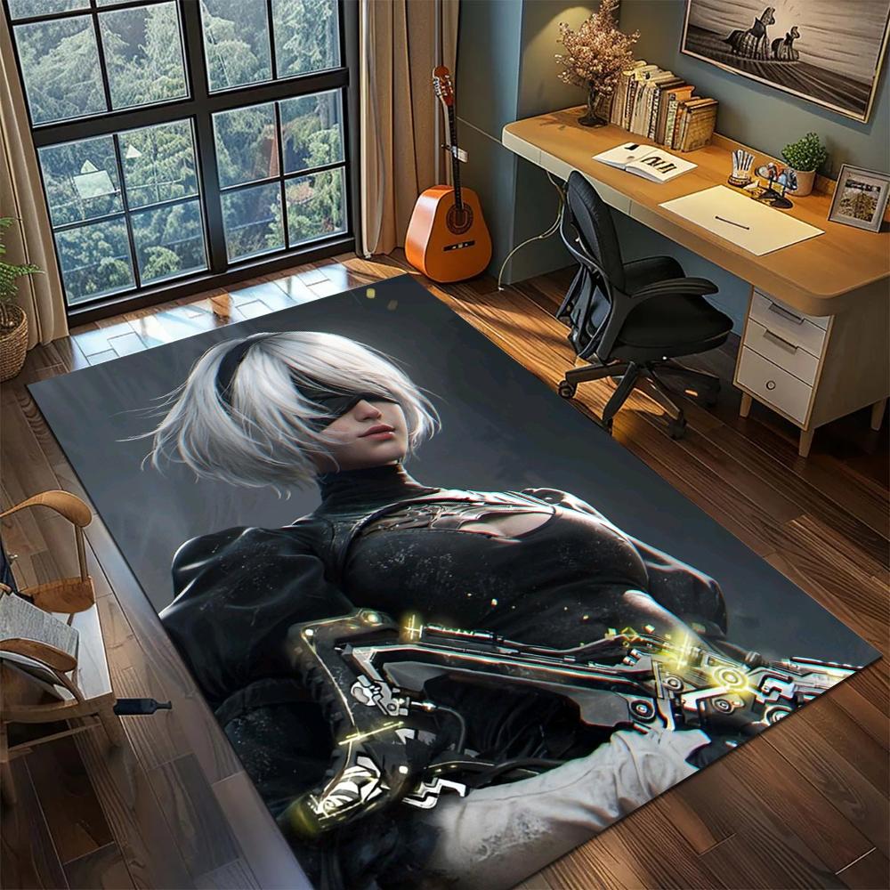 NieR Automata Non Slip Printed Rug Carpet Large Area Rugs Washable Floor Mat for Home Decoration -xia91