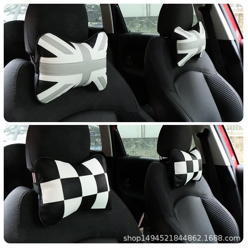 Car Neck Pillow Car Seats Headrest Cushion Support Seat Accessories Safety Pillow Universal For Mini Cooper F56 R56 U25 F55 F60