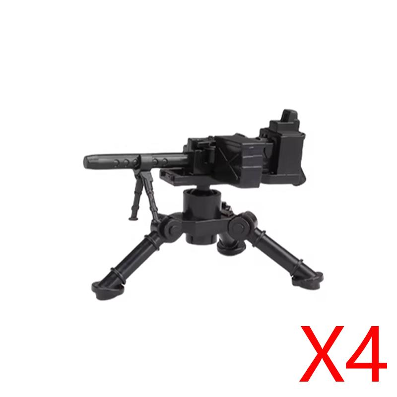 Army WWII Soldier Figure Armaments Brick Playset Gatling M2 Heavy Machine Aviation Gun NSV Bullet Chain Mortar ZB53 Toys Playsetss T12