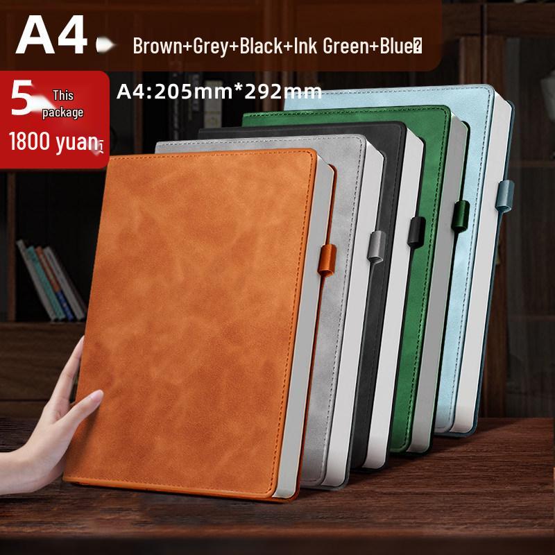 2026 Business Meeting & Office Diary: 4 Thickened Notebooks for Bookkeeping & Work Record